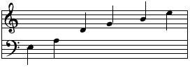 snaartonen in notenschrift
